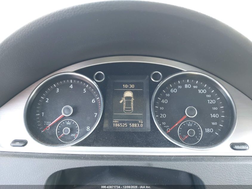 2012 Volkswagen Cc Lux VIN: WVWHP7AN3CE543125 Lot: 43871734