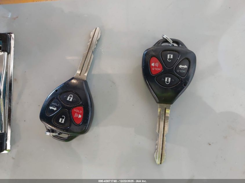 2010 Toyota Camry Le V6 VIN: JTNBK3EK8A3048405 Lot: 43871748