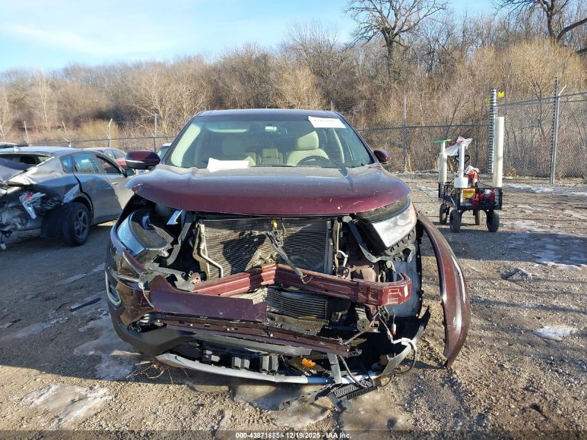 2017 Ford Edge Sel VIN: 2FMPK3J96HBC02192 Lot: 43871885