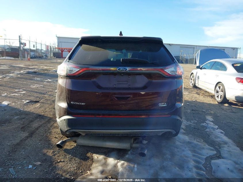 2017 Ford Edge Sel VIN: 2FMPK3J96HBC02192 Lot: 43871885