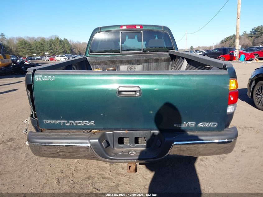 2002 Toyota Tundra Sr5 V8 VIN: 5TBBT44152S269761 Lot: 43871928