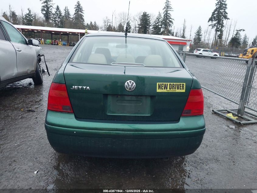 1999 Volkswagen Jetta Gl VIN: 3VWRA29M9XM090601 Lot: 43871944