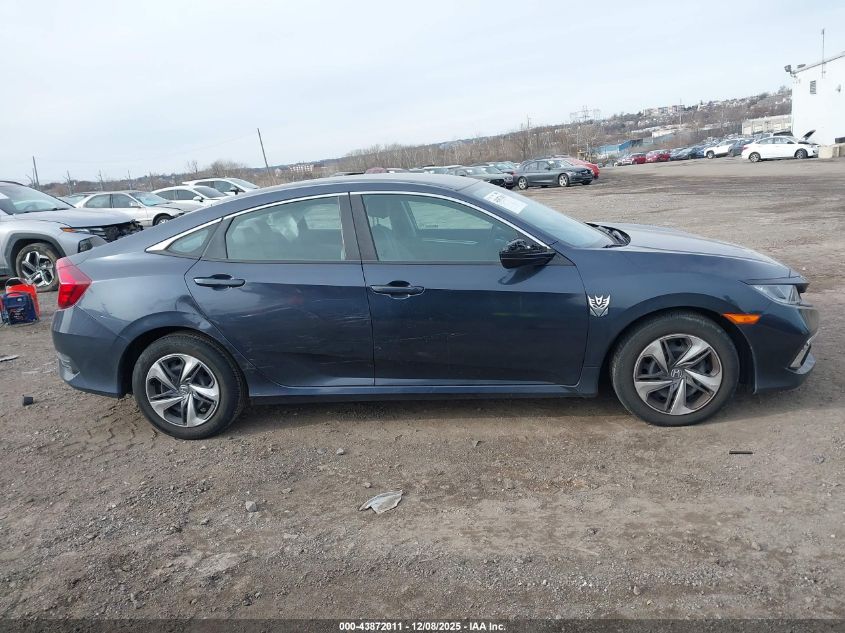 2020 Honda Civic Lx VIN: 2HGFC2F61LH576531 Lot: 43872011