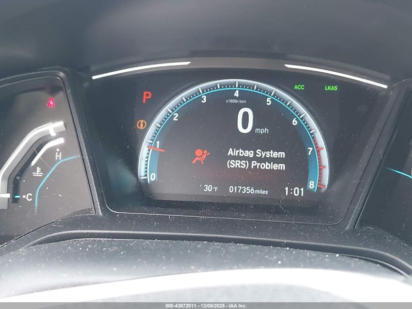 2020 Honda Civic Lx VIN: 2HGFC2F61LH576531 Lot: 43872011