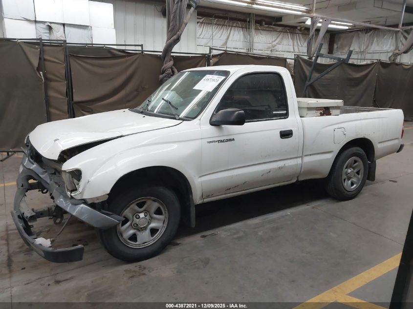 2001 Toyota Tacoma VIN: 5TENL42N51Z808326 Lot: 43872021