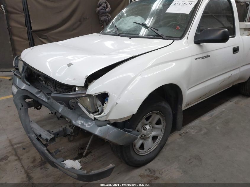 2001 Toyota Tacoma VIN: 5TENL42N51Z808326 Lot: 43872021