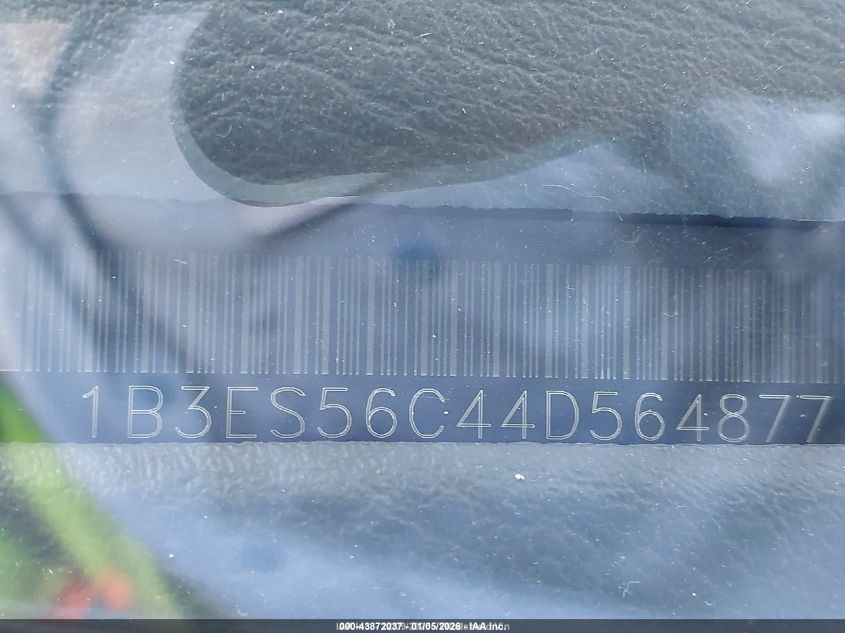 2004 Dodge Neon Sxt VIN: 1B3ES56C44D564877 Lot: 43872037