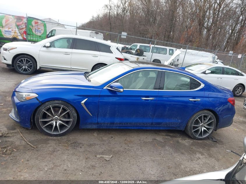 2019 Genesis G70 2.0T Advanced VIN: KMTG44LA8KU044212 Lot: 43872048