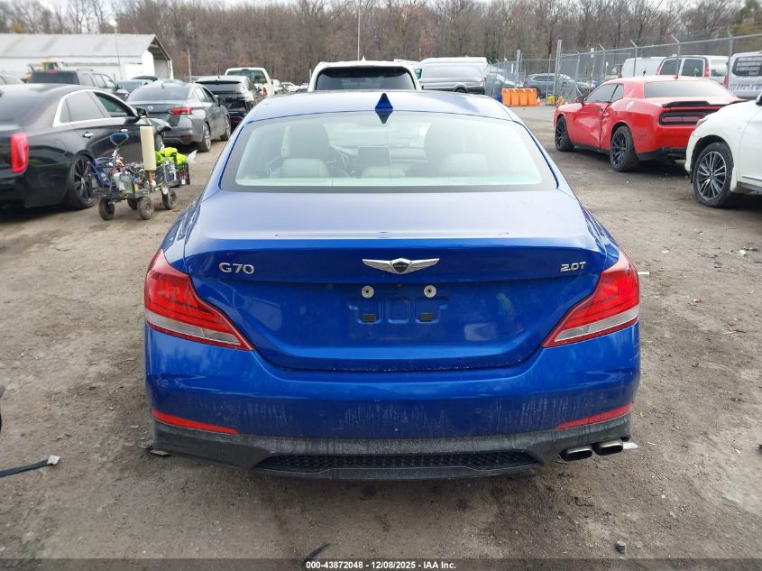 2019 Genesis G70 2.0T Advanced VIN: KMTG44LA8KU044212 Lot: 43872048
