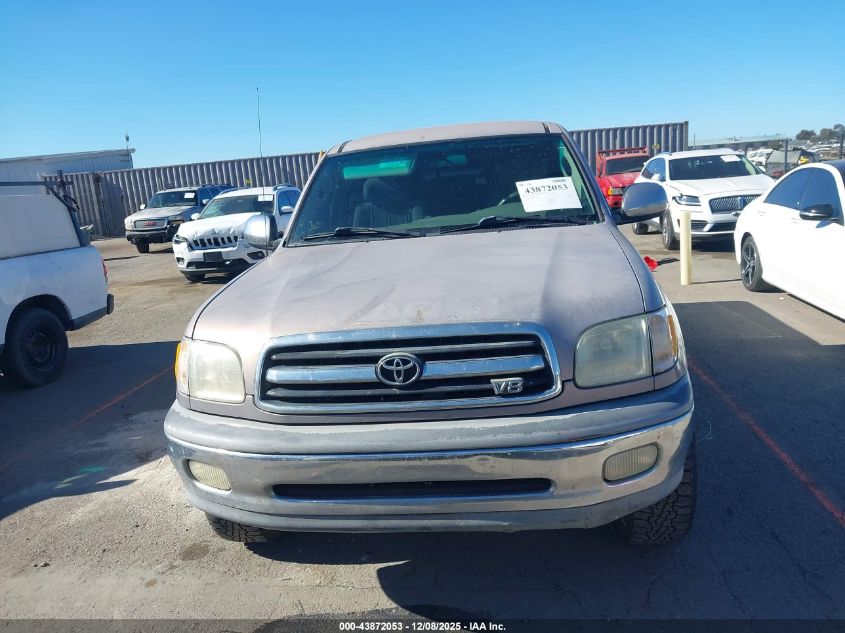 2000 Toyota Tundra Sr5 V8 VIN: 5TBRT3412YS095620 Lot: 43872053