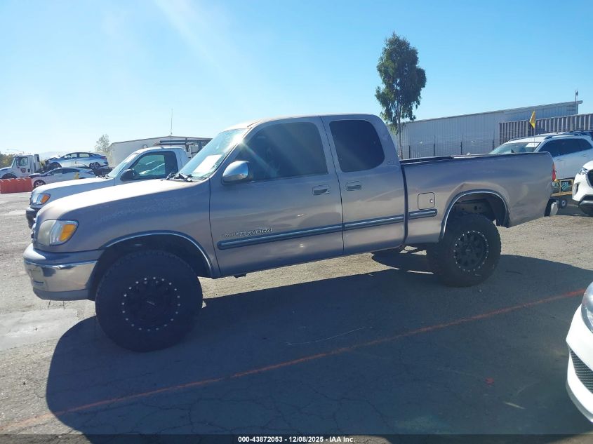 2000 Toyota Tundra Sr5 V8 VIN: 5TBRT3412YS095620 Lot: 43872053