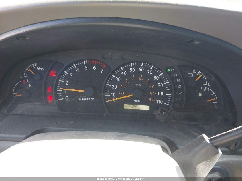 2000 Toyota Tundra Sr5 V8 VIN: 5TBRT3412YS095620 Lot: 43872053