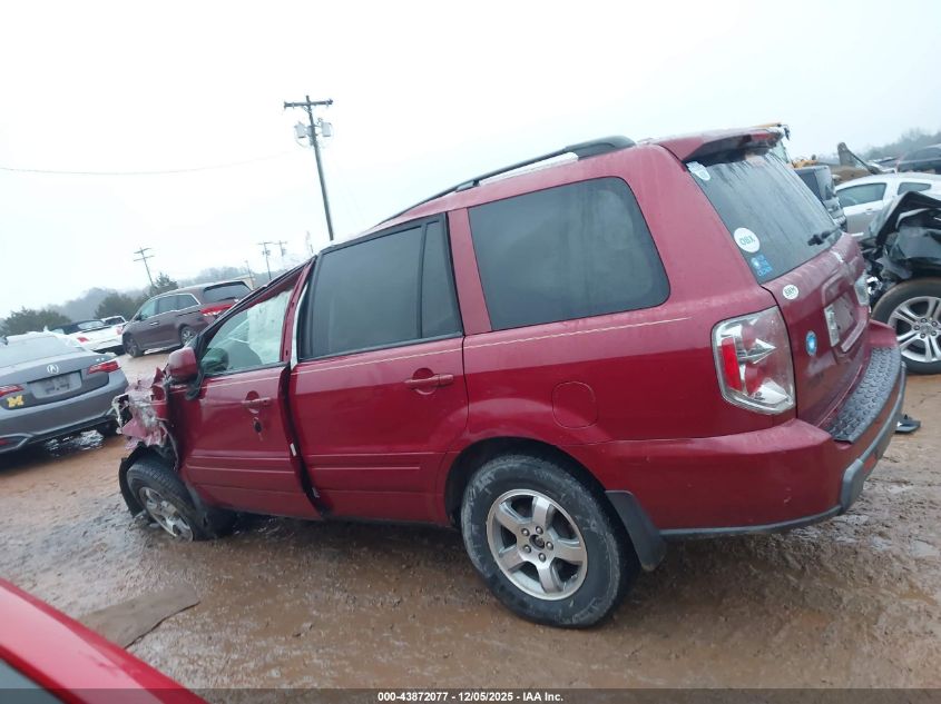 2006 Honda Pilot Ex-L VIN: 5FNYF18636B014677 Lot: 43872077