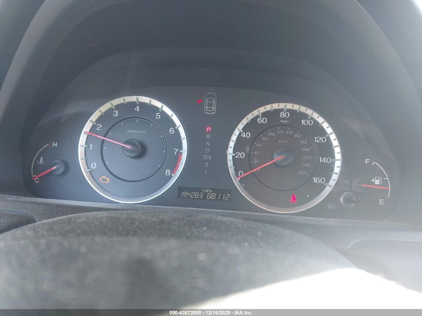 2010 Honda Accord 2.4 Lx-S VIN: 1HGCS1B30AA015311 Lot: 43872080