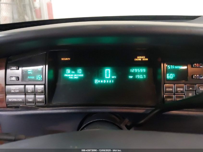 1995 Cadillac Deville VIN: 1G6KD52B3SU286451 Lot: 43872090