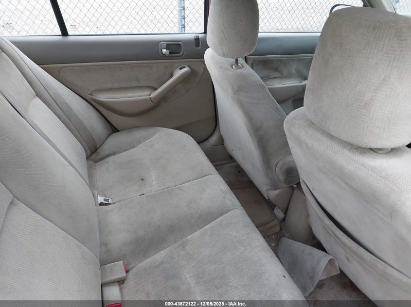 2002 Honda Civic Lx VIN: 2HGES16592H572533 Lot: 43872122