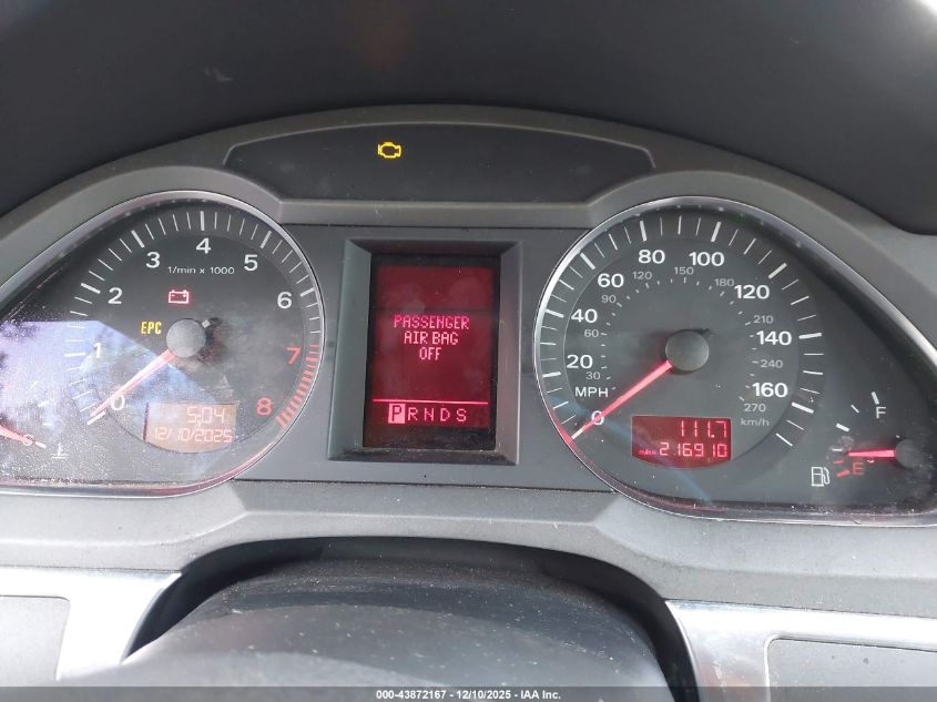 2005 Audi A6 3.2 VIN: WAUDG74F95N080698 Lot: 43872167