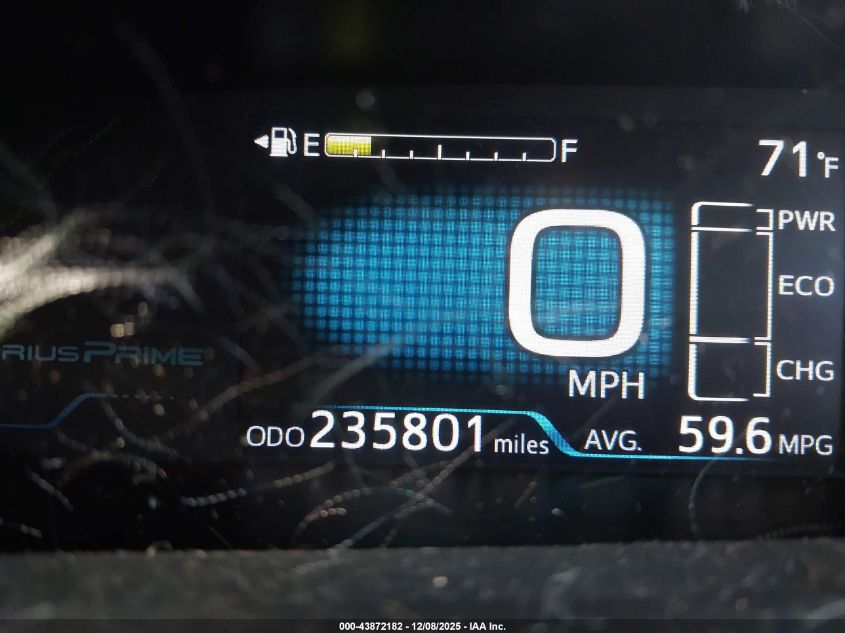 2018 Toyota Prius Prime Plus VIN: JTDKARFP5J3081740 Lot: 43872182