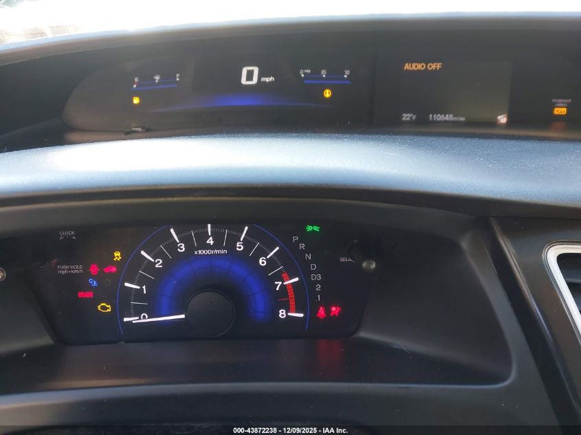 2013 Honda Civic Lx VIN: 2HGFG3B54DH520835 Lot: 43872238