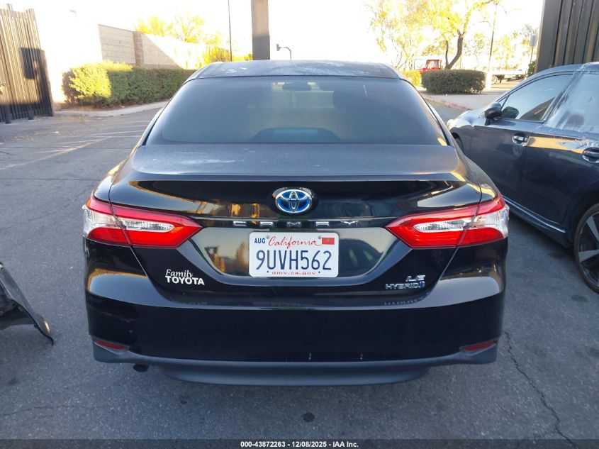 2018 Toyota Camry Hybrid Le VIN: 4T1B31HK9JU502572 Lot: 43872263