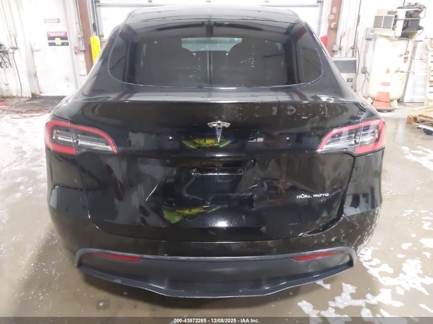 2020 Tesla Model Y Long Range Dual Motor All-Wheel Drive VIN: 5YJYGDEE3LF036846 Lot: 43872265