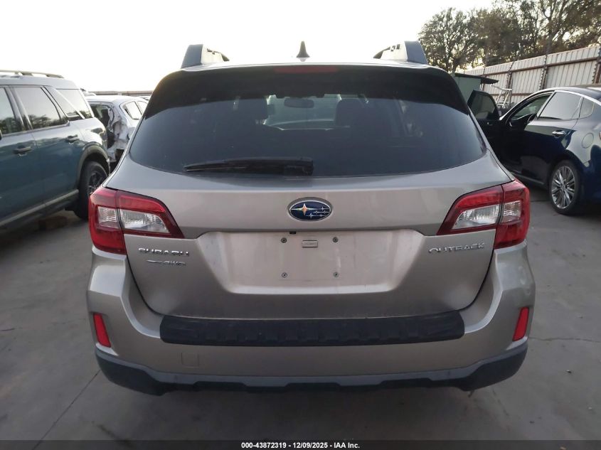 2016 Subaru Outback 2.5I Premium VIN: 4S4BSBFC2G3233852 Lot: 43872319