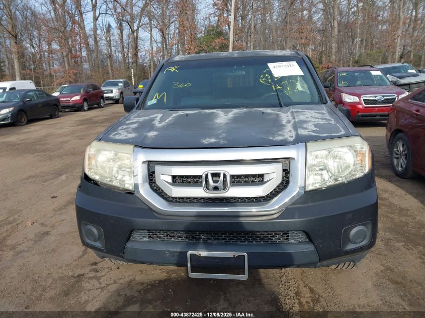 2010 Honda Pilot Lx VIN: 5FNYF4H25AB008144 Lot: 43872425