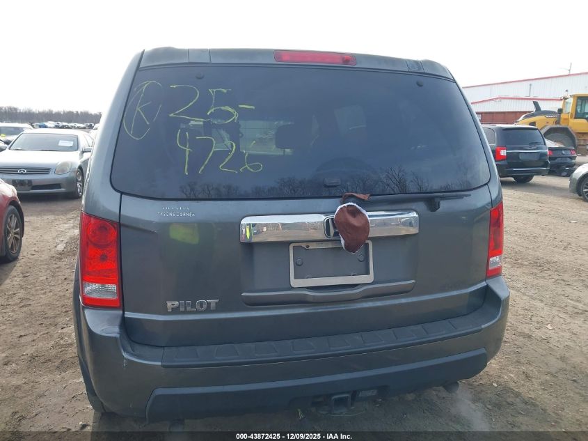 2010 Honda Pilot Lx VIN: 5FNYF4H25AB008144 Lot: 43872425