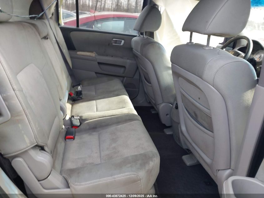 2010 Honda Pilot Lx VIN: 5FNYF4H25AB008144 Lot: 43872425