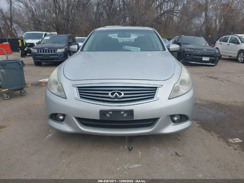 2013 Infiniti G37X VIN: JN1CV6AR8DM758006 Lot: 43872471