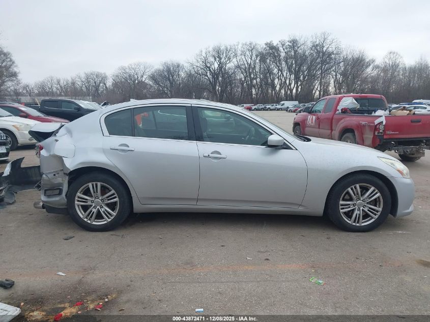 2013 Infiniti G37X VIN: JN1CV6AR8DM758006 Lot: 43872471
