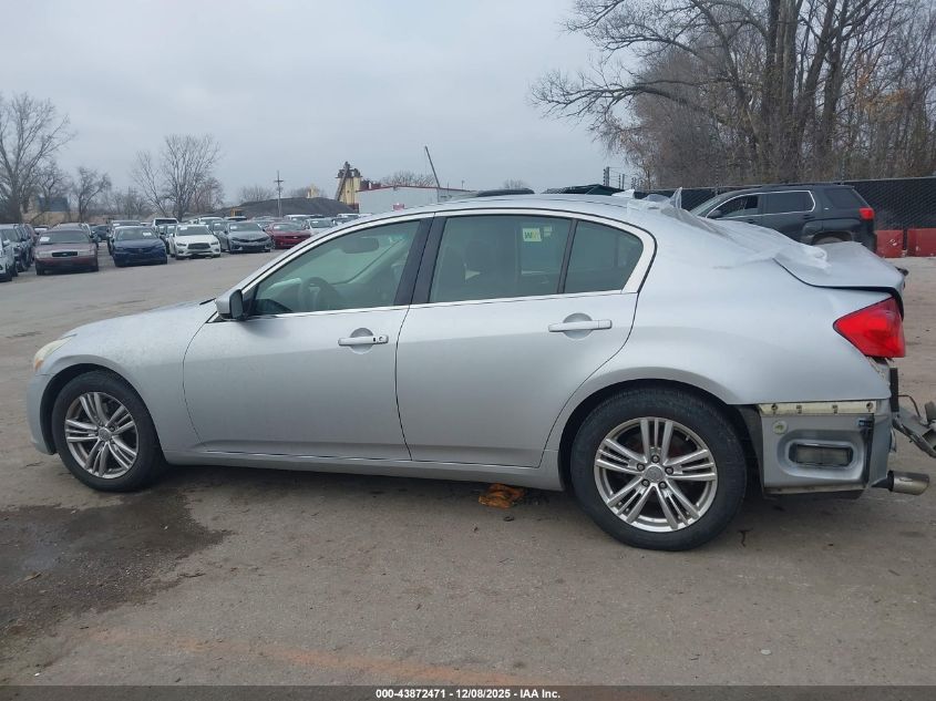 2013 Infiniti G37X VIN: JN1CV6AR8DM758006 Lot: 43872471