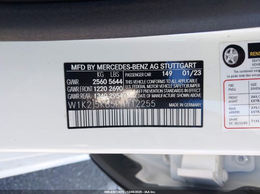 2023 Mercedes-Benz CLS-Class - W1K2J5KB5PA112255