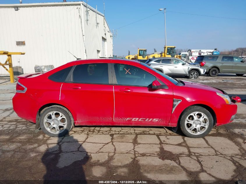 2008 Ford Focus Se/Ses VIN: 1FAHP35N38W139168 Lot: 43872494