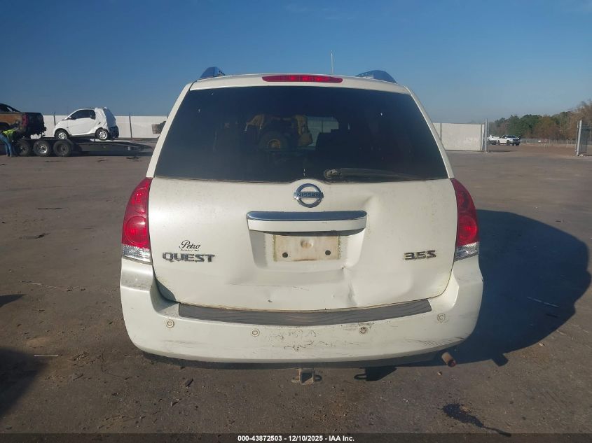 2008 Nissan Quest 3.5 S VIN: 5N1BV28U28N115402 Lot: 43872503
