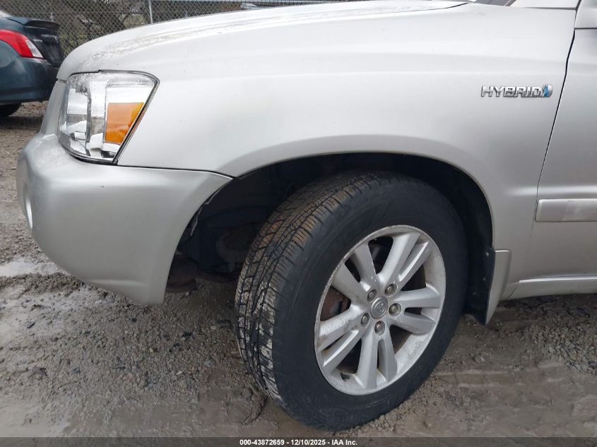 2007 Toyota Highlander Hybrid V6 VIN: JTEHW21A370039594 Lot: 43872659