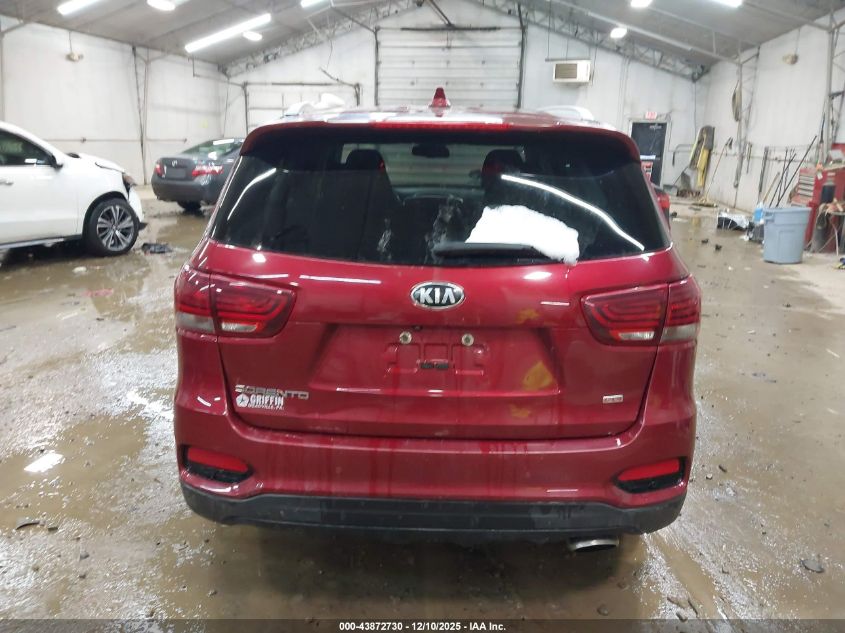 2019 Kia Sorento 2.4L Lx VIN: 5XYPGDA30KG595858 Lot: 43872730