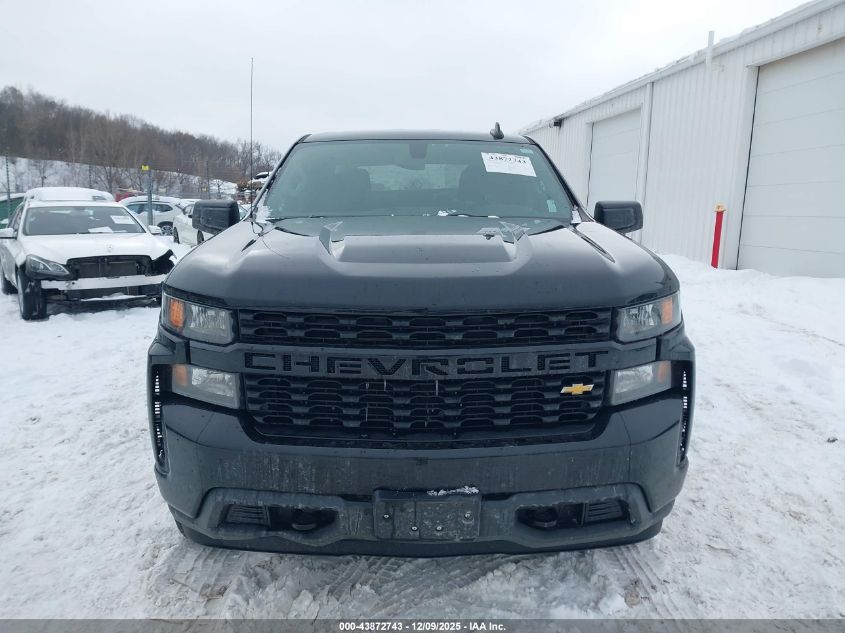 2021 Chevrolet Silverado 1500 4Wd Standard Bed Custom VIN: 1GCRYBEH9MZ106796 Lot: 43872743