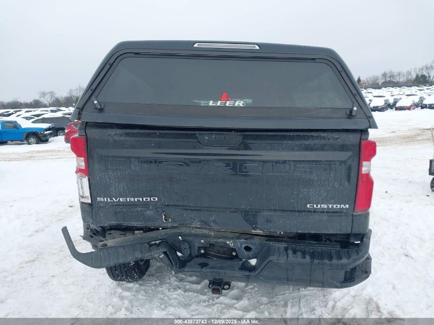 2021 Chevrolet Silverado 1500 4Wd Standard Bed Custom VIN: 1GCRYBEH9MZ106796 Lot: 43872743