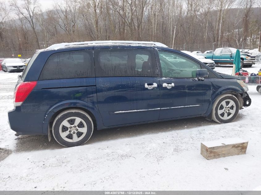 2008 Nissan Quest 3.5 S VIN: 5N1BV28U48N110993 Lot: 43872768