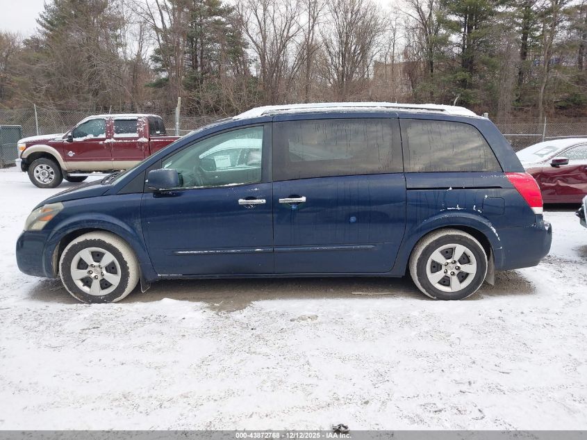2008 Nissan Quest 3.5 S VIN: 5N1BV28U48N110993 Lot: 43872768