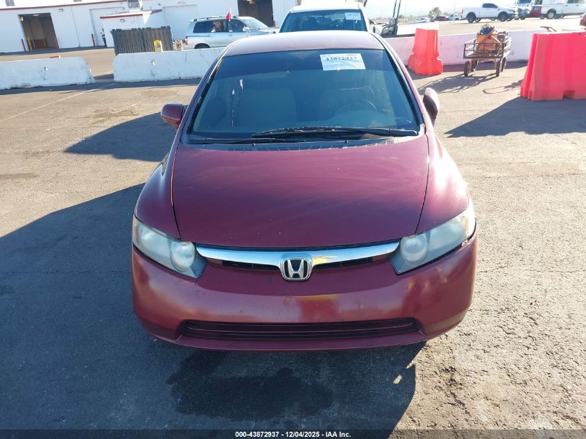 2008 Honda Civic Lx VIN: 2HGFA16518H535895 Lot: 43872937