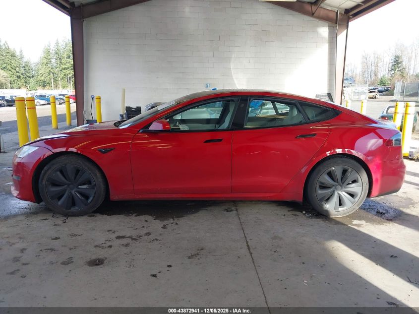 2022 Tesla Model S Dual Motor All-Wheel Drive VIN: 5YJSA1E52NF469325 Lot: 43872941