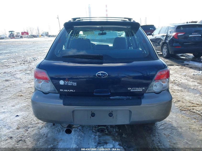 2006 Subaru Impreza Outback Sport VIN: JF1GG68636H805058 Lot: 43872995