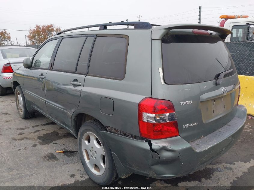 2005 Toyota Highlander Limited V6 VIN: JTEEP21A850070398 Lot: 43873026