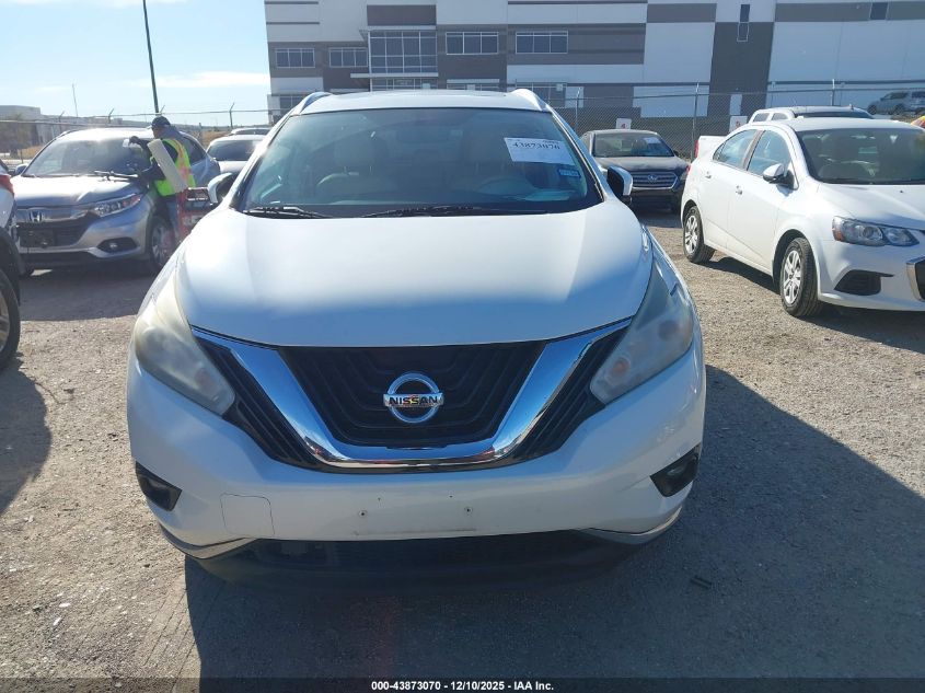 2015 Nissan Murano Sl VIN: 5N1AZ2MHXFN271323 Lot: 43873070