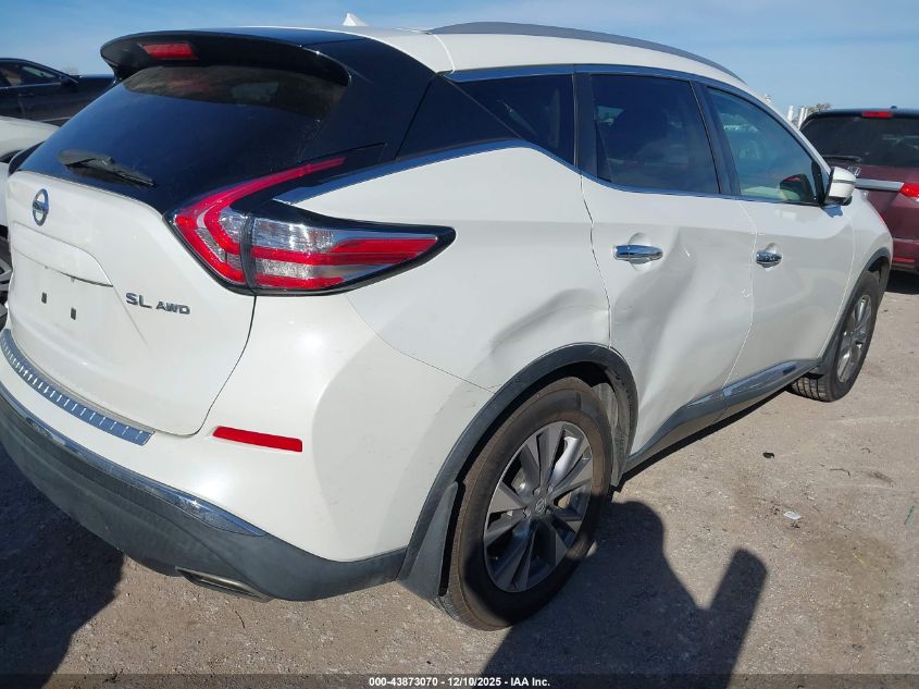 2015 Nissan Murano Sl VIN: 5N1AZ2MHXFN271323 Lot: 43873070