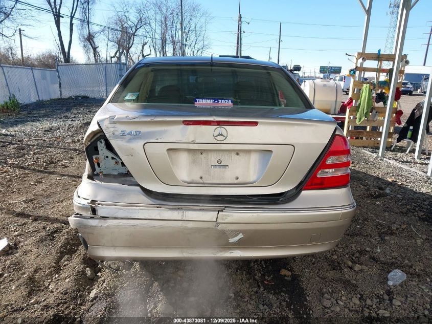 2002 Mercedes-Benz C 240 VIN: WDBRF61J42E005710 Lot: 43873081