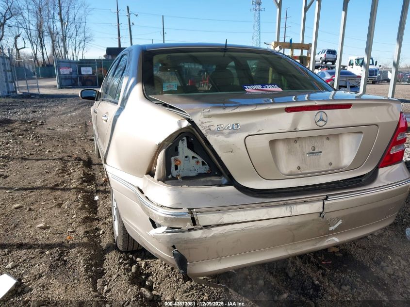 2002 Mercedes-Benz C 240 VIN: WDBRF61J42E005710 Lot: 43873081