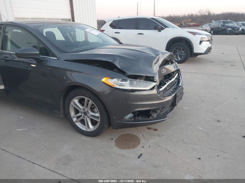 2018 Ford Fusion Se VIN: 3FA6P0HD8JR218207 Lot: 43873082